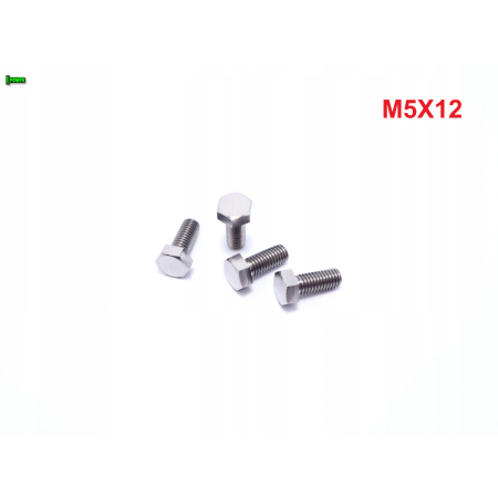 M5x12 śruba tytanowa sześcokątna din 933 tytan grade 5 śruby tytanowe gr 5