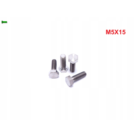 M5x15 śruba tytanowa sześcokątna din 933 tytan grade 5 śruby tytanowe gr 5