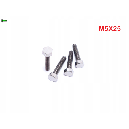 M5x25 śruba tytanowa sześciokątna din 933 iso 4017 śruby tytanowe grade 5