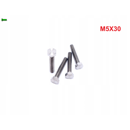 M5x30 śruba tytanowa sześcokątna din 933 tytan grade 5 śruby tytanowe gr 5