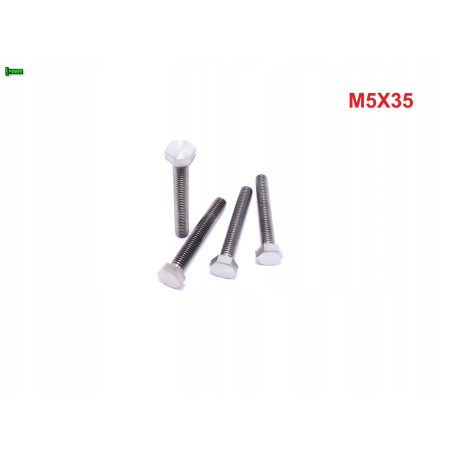 M5x35 śruba tytanowa sześcokątna din 933 tytan grade 5 śruby tytanowe gr 5