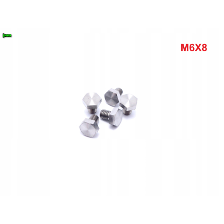 M6x8 śruba tytanowa sześcokątna din 933 tytan grade 5 śruby tytanowe gr 5