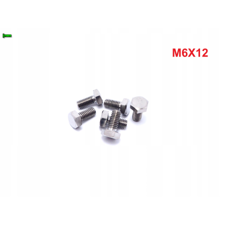 M6x12 śruba tytanowa sześciokątna din 933 iso 4017 śruby tytanowe grade 5