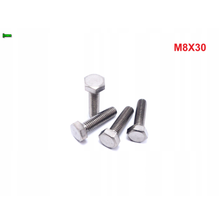 M8x30 śruba tytanowa sześciokątna din 933 iso 4017 śruby tytanowe grade 5