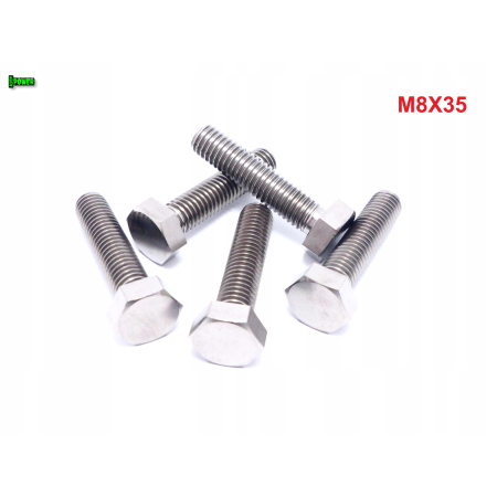 M8x35 śruba tytanowa sześciokątna din 933 iso 4017 śruby tytanowe grade 5