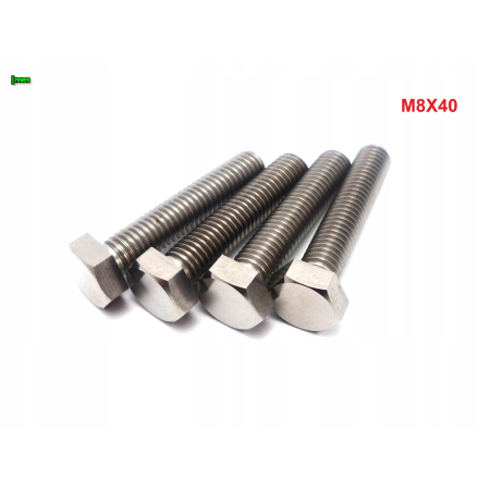 M8x40 śruba tytanowa sześciokątna din 933 iso 4017 śruby tytanowe grade 5