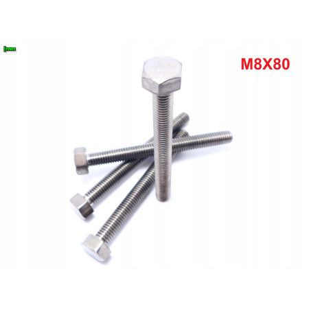 M8x80 śruba tytanowa sześciokątna din 933 iso 4017 śruby tytanowe grade 5
