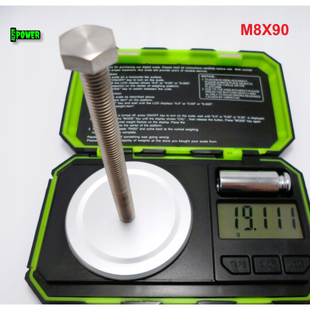 M8x90 śruba tytanowa sześcokątna din 933 tytan grade 5 śruby tytanowe gr 5