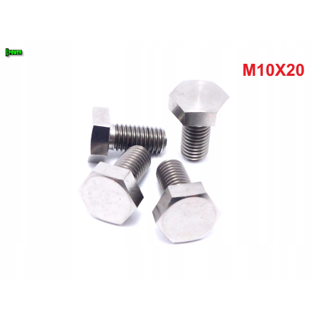 M10x20 śruba tytanowa sześciokątna din 933 iso 4017 śruby tytanowe grade 5