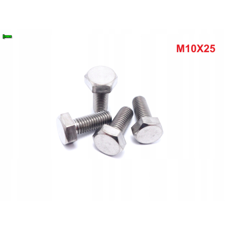 M10x25 śruba tytanowa sześciokątna din 933 iso 4017 śruby tytanowe grade 5