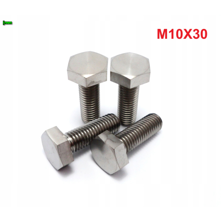 M10x30 śruba tytanowa sześcokątna din 933 tytan grade 5 śruby tytanowe gr 5