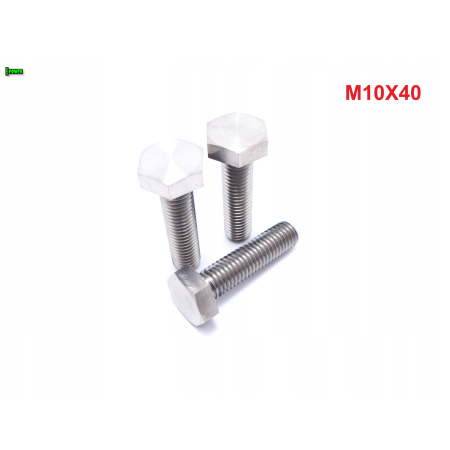 M10x40 śruba tytanowa sześcokątna din 933 tytan grade 5 śruby tytanowe gr 5
