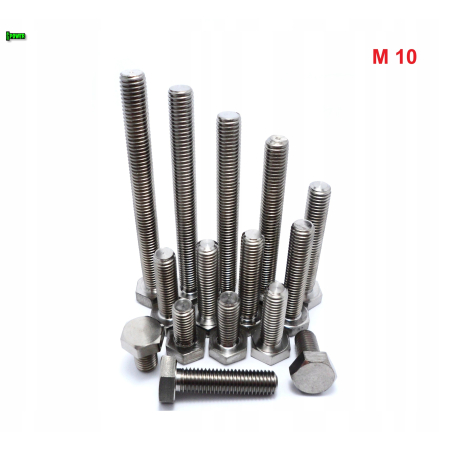 M10x45 śruba tytanowa sześcokątna din 933 tytan grade 5 śruby tytanowe gr 5