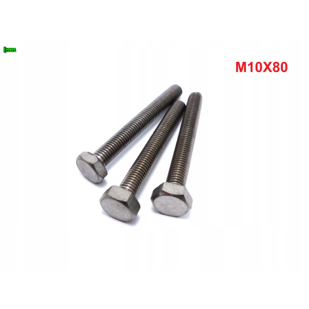 M10x80 śruba tytanowa sześciokątna din 933 iso 4017 śruby tytanowe grade 5