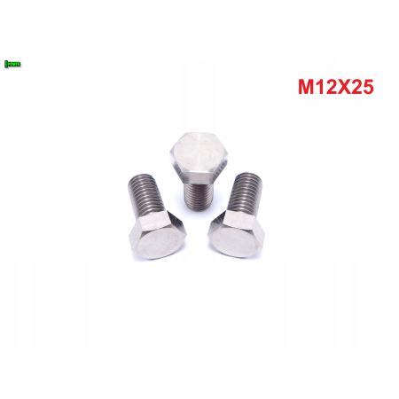 M12x25 śruba tytanowa sześcokątna din 933 tytan grade 5 śruby tytanowe gr 5