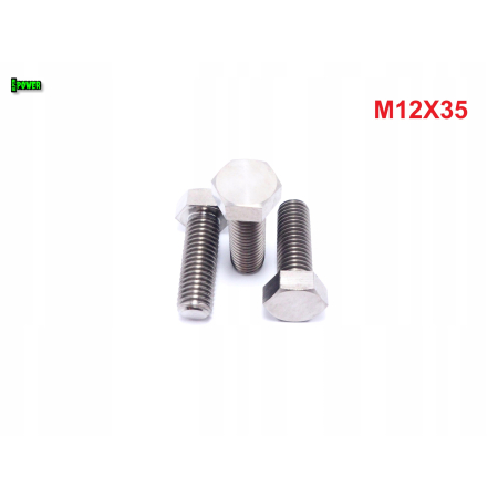M12x35 śruba tytanowa sześcokątna din 933 tytan grade 5 śruby tytanowe gr 5