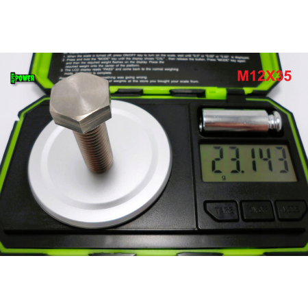 M12x35 śruba tytanowa sześcokątna din 933 tytan grade 5 śruby tytanowe gr 5