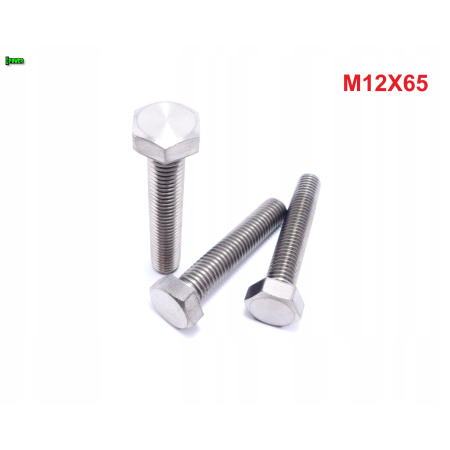 M12x65 śruba tytanowa sześciokątna din 933 iso 4017 śruby tytanowe grade 5