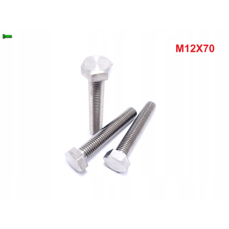 M12x70 śruba tytanowa sześciokątna din 933 iso 4017 śruby tytanowe grade 5