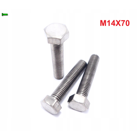 M14x70 śruba tytanowa sześciokątna din 933 iso 4017 śruby tytanowe grade 5