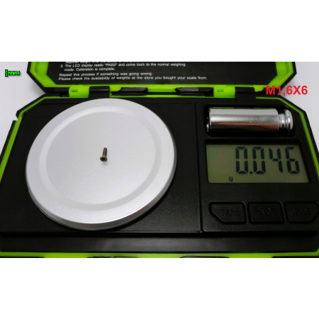 M1,6x6 śruba tytanowa gr5 imbusowa din 7991 tytan gr5 śruby tytanowe m1,6