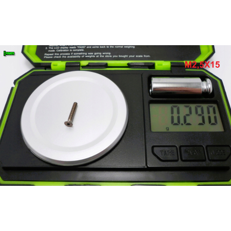 M2,5x15 tytanowa śruba gr5 imbusowa din 7991 śruby tytanowe m2,5 grade 5