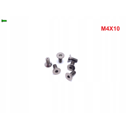 M4x10 śruba tytanowa din 7991 imbusowa tytan gr 5 śruby tytanoe grade 5