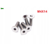 M4x14 tytanowa śruba gr5 imbusowa din 7991 śruby tytanowe m4 tytan grade 5