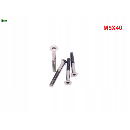 M5x40 śruby tytanowe gr 5 din 7991 imbus śruba tytanowa tytan grade 5