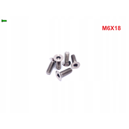 M6x18 śruby tytanowe gr5 din 7991 imbusowa śruba tytanowa tytan grade 5