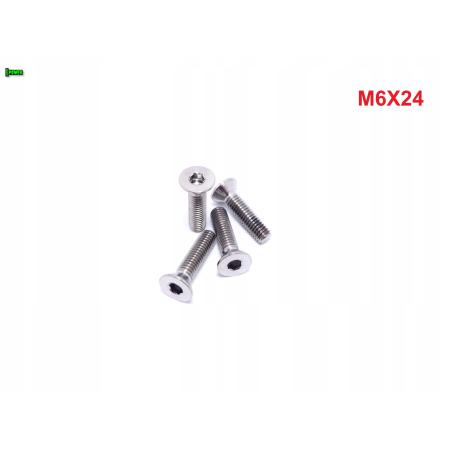 M6x24 śruby tytanowe gr5 din 7991 imbusowa śruba tytanowa tytan grade 5