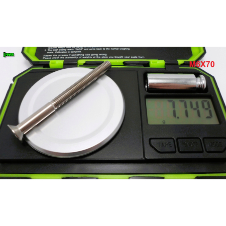 M6x70 tytanowa śruba imbusowa din 7991 śruby tytanowe m6 tytan grade 5