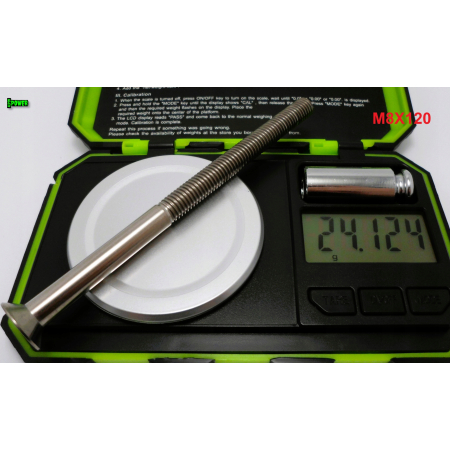 M8x120 tytanowa śruba imbusowa din 7991 śruby tytanowe m8 tytan grade 5