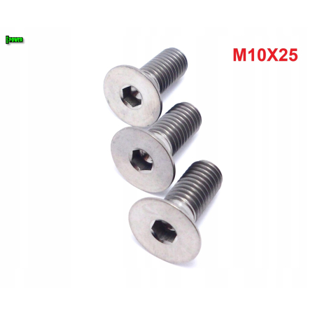 M10x25 tytanowa śruba imbusowa din 7991 śruby tytanowe m10 tytan grade 5
