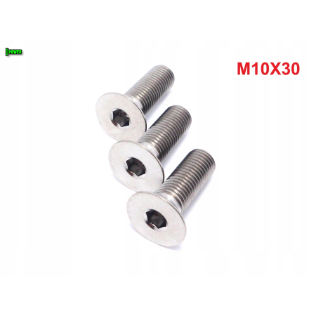 M10x30 tytanowa śruba imbusowa din 7991 śruby tytanowe m10 tytan grade 5