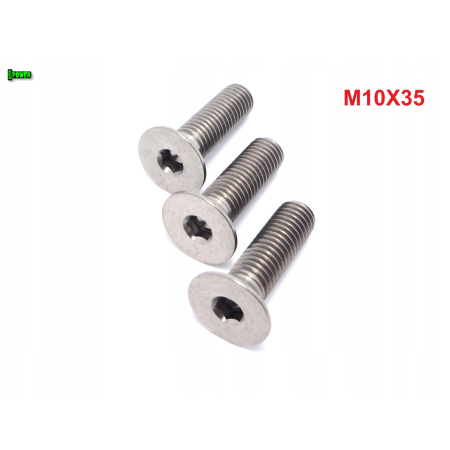 M10x35 tytanowa śruba imbusowa din 7991 śruby tytanowe m10 tytan grade 5