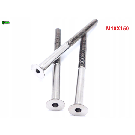 M10x150 tytanowa śruba imbusowa din 7991 śruby tytanowe m10 tytan grade 5