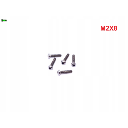 M2x8 śruba tytanowa gr5 imbusowa iso 7380 śruby tytanowe gr 5 tytan grade 5