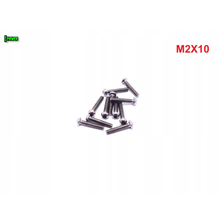 M2x10 śruba tytanowa z łbem kulistym imbusowa iso 7380 śruby tytan grade 5