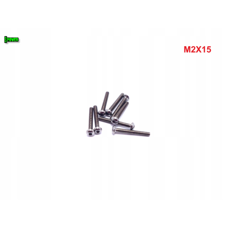 M2x15 śruba tytanowa z łbem kulistym imbusowa iso 7380 śruby tytan grade 5