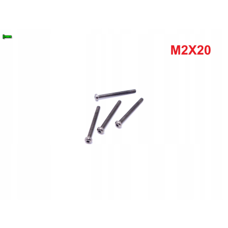 M2x20 śruba tytanowa gr5 iso 7380 śruby tytanowe tytan grade 5