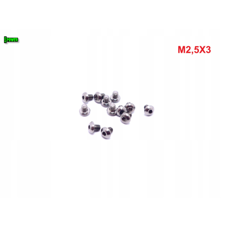 M2,5x3 śruba tytanowa z łbem kulistym imbusowa iso 7380 śruby tytan grade 5