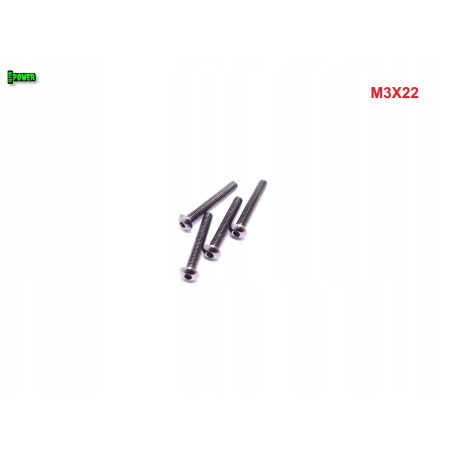 M3x22 śruba tytanowa z łbem kulistym imbusowa iso 7380 śruby tytan grade 5