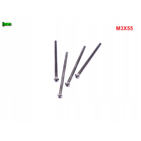 M3x55 śruba tytanowa z łbem kulistym imbusowa iso 7380 śruby tytan grade 5