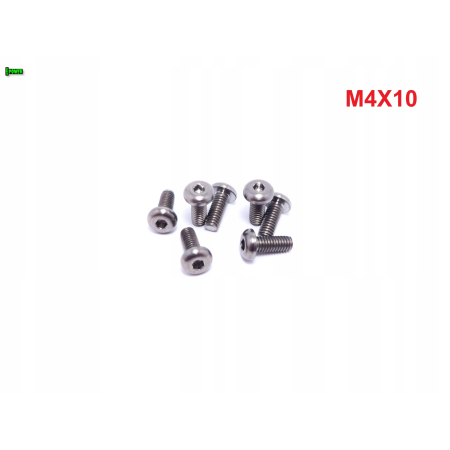 M4x10 śruba tytanowa gr5 iso 7380 śruby tytanowe tytan grade 5