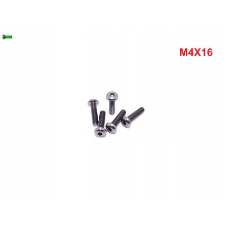 M4x16 śruba tytanowa gr5 iso 7380 śruby tytanowe tytan grade 5