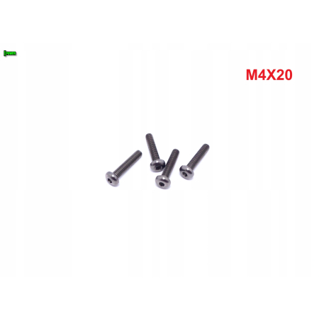 M4x20 śruba tytanowa gr5 iso 7380 śruby tytanowe tytan grade 5