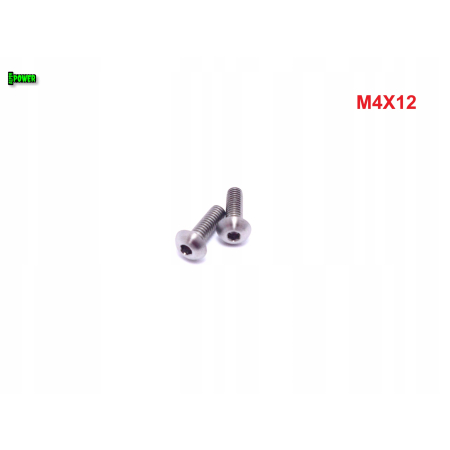 M4x12 śruba tytanowa z łbem kulistym imbusowa iso 7380 śruby tytan grade 5