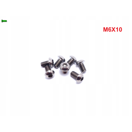 M6x10 śruba tytanowa gr5 iso 7380 śruby tytanowe tytan grade 5