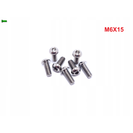 M6x15 śruba tytanowa gr5 iso 7380 śruby tytanowe tytan grade 5